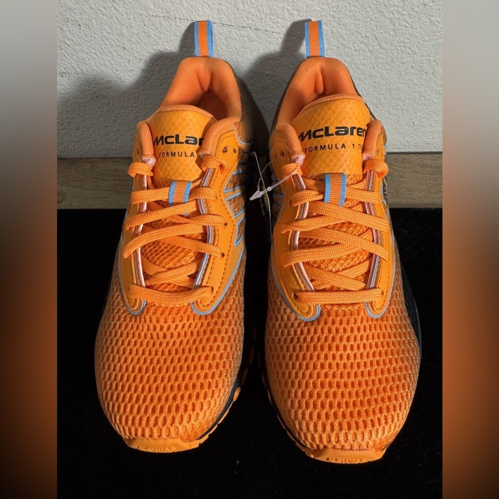 K-Swiss McLaren Formula 1 Team Tubes Run 100 Shoes Orange/Blue – New w/ Tags